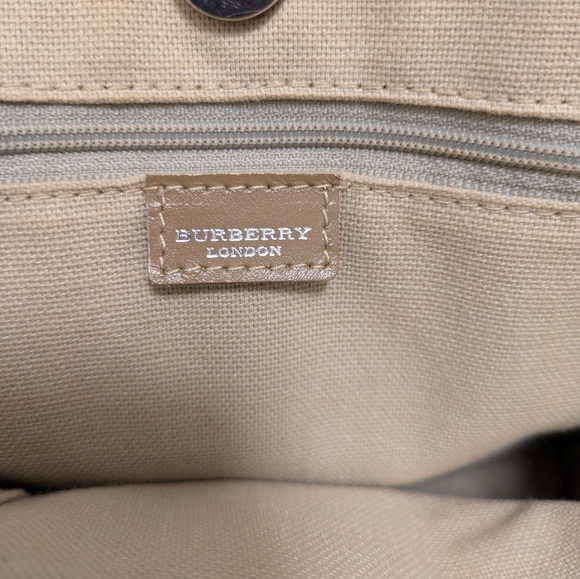 Burberry pink candy canvas pvc tote bag - Picture 4 of 9